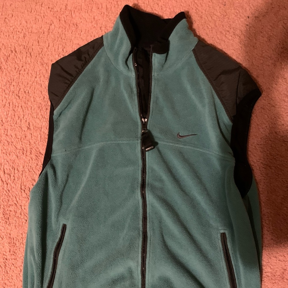 Nike acg teal fleece vest
